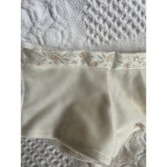 American Girl White Velvet Shorts - Picture 2 of 5